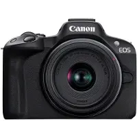 Canon EOS R50 speglös vloggkamera (svart) med RF-S18-45mm F4.5-6.