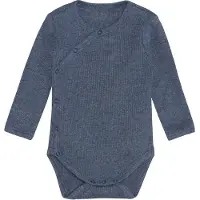 Fixoni Omlottbody l/ä - Rib - Vintage Indigo Melerad - - 56 - Body L/Ä