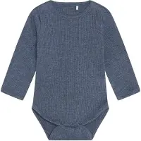 Fixoni Body l/ä - Rib - Vintage Indigo Melerad - - 74 - Body L/Ä