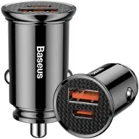 Baseus PPS Billaddare CCYS-A01 - 30W, QC4.0, PD3.0 - Svart