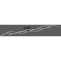 Leuchtendirekt LED taklampa Wave, Svart, Vardagsrum / matsal, Metall, Modern, LED-taklampa