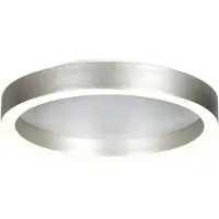 Steinhauer LED taklampa Ringlux, dimbar, Aluminium / grå / zink, Vardagsrum / matsal, Metall, Modern, LED-taklampa