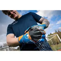 Uhlsport Målvaktshandske Soft Pro - Blå/Orange/Vit, storlek 7