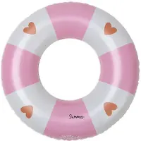 Swim Essentials Badring - 55 cm - Rosa Cozy Hearts - - One Size - Badring