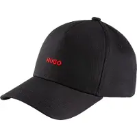 HUGO för kvinnor. 50519255 Svart keps med ansikte (OSFA), Casual, Bomull