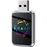 Zandona 3-i-1 Trådlös Carplay för Auto Carplay Airplay +WiFi USB-Dongeladapter Trådbunden Carplay Till Trådlös B