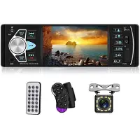 Zandona Bilradio 1 Din Stereo MP5-Spelare FM USB Autoradio 4,1 Tums StöD BakifråN Mirrolink Rattkontroll