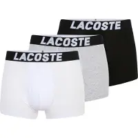 Lacoste Boxershorts gråmelerad / svart / vit