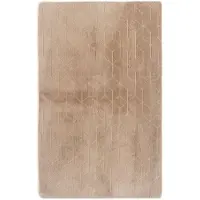 Strado Avenli matta Rabbit 140x200 cm, beige - mjuk, skön att ta på, till vardagsrum och sovrum