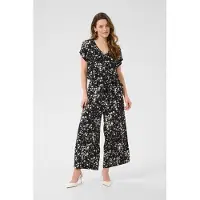Kaffe Jumpsuit 'Beathe' svart / vit