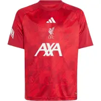Adidas Liverpool Tränings T-Shirt Pre Match - Better Scarlet/Bordeaux Barn - , storlek 128 cm