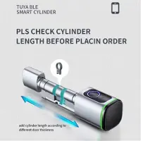 Typecat Intelligent låscylinder Tong APP-kort Stöldskyddsgrind Fingeravtrycksläsare