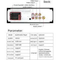 Typecat 1 Din 6,86 Tums Pekskärm Bilradio BT Musik Handsfree MP5-Spelare TF USB TP-C Laddar Auto Video Audio System