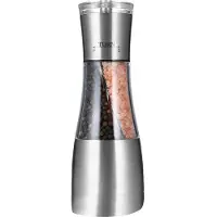 Typecat Peppar- och Saltkvarn 2 i 1, Dual Mill Shaker med Justerbar Grovhet Av Keramisk Rotor, KöKstillbehöR För Matlagning