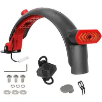 Typecat ULIP Stänkskärm med Blinkers Bakljus Däckstänkskydd Stänkskärm Skärmdelar för M365 Pro 1S Mi3 Skotrar Gråröd Kit