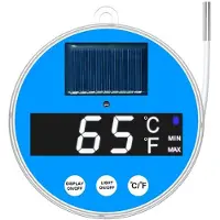 Kepptory Flytande Digital Pooltermometer LED Solcellsdriven Flytande Termometer för Pool Badkar Spabad Dammar Temperaturmätare