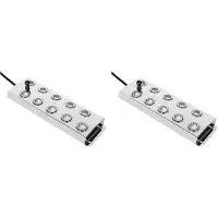 Typecat 2X 10 Ultrasonic Mist Maker Fogger 7000ML/H Vattenfontän Damm Dimmaskin Atomizer Luftfuktare med 5M Kabel
