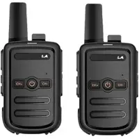 Kepptory PT858 Bärbar Walkie-Talkie med Lång Räckvidd, 16 Kanaler, Tvåvägsradio för Vandring, Camping, Resor, Nödradio (EU)