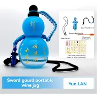 Typecat Kinesisk retroinspirerad vattenflaska i kalebassstil 800 ml sportig gradient
