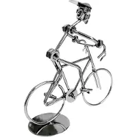 Typecat Retro cyklistmodell järnkonst metall cykelprydnad en man som cyklar