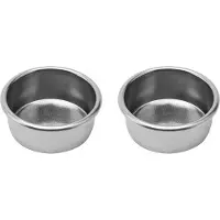 Torribaly 2X Precisions Kaffefilterkorg med Hög Extraktion, Espressofilterkorg i Rostfritt Stål för Bottenlöst Portafilter 51 mm