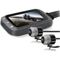 Torribaly WiFi Motorcykel DVR Dash Cam 1080P+1080P Full HD FramifråN BakifråN VattentäT Motorcykelkamera GPS Logger Recorder Box(B)