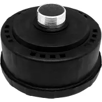 Typecat 1 st 32 mm/1,25 tums ljuddämpande filter för luftkompressor, plast