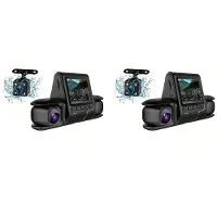 Typecat 2X Bil DVR Camera 3 Camera Lins Bil DVR Dual Lens Camera 1080P HD Dash Camera Video Recorder 24H Parkeringsövervakning Dashcam