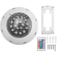 Tlily 7 FäRger 24V 18W LED RGB Undervattenspool Starkt Ljus /FjäRrkontroll