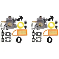 Typecat 2X BR 600 Förgasare Luftfilter Bränsle Carb Repower Kit för BR500 BR550 BR600