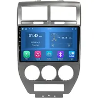 RoverOne 4G+64G Bilradio Bluetooth CarPlay Android Auto GPS-navigering för Jeep Compass 1 MK 2006 - 2010