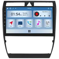 RoverOne 6G+128G Bilmultimediaspelare Radio CarPlay Bluetooth Android GPS för Audi A6 C5 23997 - 2004 S6 2 23999 - 2004 RS6 1 2002 - 2006