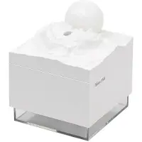 Tlily Aroma Diffuser Cool Mist Luftfuktare LED Moon Lamp Eterisk Oil Aroma Diffuser och Nattljus Vit