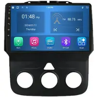 RoverOne 4G+64G Bilradio Bluetooth CarPlay Android Auto GPS-navigering för Dodge Ram 1500 2500 3500 2013-2019