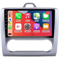 RoverOne Bilradio Bluetooth CarPlay GPS-Navigering för Ford Focus 2 Mk 2 2004 - 2011 AT