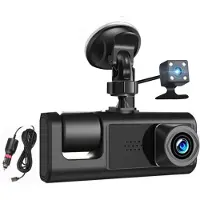 Torribaly Bil DVR HD 1080P 3-Lins Inuti Fordon Dash CamTre-VäGs Kamera DVRs Recorder Video Registrator Dashcam Videokamera