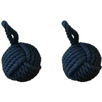 Torribaly 2st 6 Tum Dia.Monkey Fist Rep Knot Dörrstoppare Nautisk Knot Dörrstopp Dekor Bordsduk Vikt Vikt Fönsterkil C