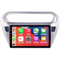 RoverOne Bilradio Bluetooth CarPlay GPS-Navigering för Peugeot 301 for Citroen C-Elysee CElysee 2012 - 2016