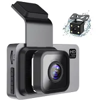 Torribaly 1080P HD Car Dash Camera,FräMre och Bakre WiFi Dash Cam med 3-Tums IPS-SkäRm, Night Vision, Parkeringsmonitor, Loop Recording