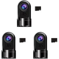 Typecat 3X 1080P HD 360 Roterande ADAS Dashcam, Bilkamera med 32 GB-Kort, 24H Parkeringsläge/Nattseende/Rörelsedetektion
