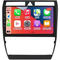 RoverOne Bilradio Bluetooth CarPlay GPS-Navigering för Audi A6 C5 23997 - 2004 S6 2 23999 - 2004 RS6 1 2002 - 2006