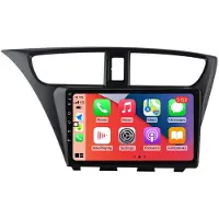 RoverOne Bilradio Bluetooth CarPlay GPS-Navigering för Honda Civic Hatchback 2006 - 2012