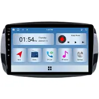 RoverOne 6G+128G Bilmultimediaspelare Radio CarPlay Bluetooth Android GPS för Mercedes Benz Smart Fortwo 3 C453 A453 W453 2014 - 2020