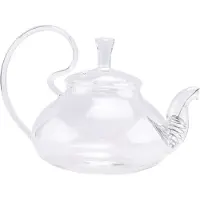 Typecat 650 ml värmebeständig tekanna med högt handtag och blommigt kaffeglas