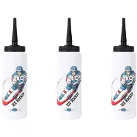 Typecat 3X 1000 Ml Ishockey Vattenflaska BäRbar HöGkapacitet Fotboll Lacrosse Flaska Klassisk Design Sportflaska A