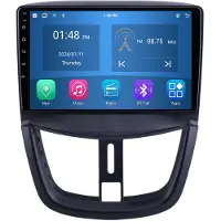 RoverOne 4G+64G Bilradio Bluetooth CarPlay Android Auto GPS-navigering för Peugeot 207 2006 - 2015