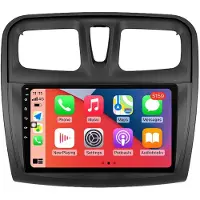 RoverOne Bilradio Bluetooth CarPlay GPS-Navigering för Renault Logan 2 2012 - 2022 Sandero 2 2013 - 2022