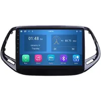 RoverOne 4G+64G Bilradio Bluetooth CarPlay Android Auto GPS-navigering för Jeep Compass 2 MP 2016 - 2018