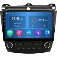 RoverOne 4G+64G Bilradio Bluetooth CarPlay Android Auto GPS-navigering för Honda Accord 7 VII 2002 - 2008