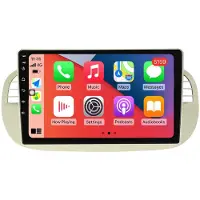 RoverOne Bilradio Bluetooth CarPlay GPS-Navigering för Fiat 500 2007 - 2015